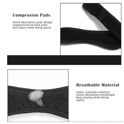 Compression pad with text on shock absorption and breathable material